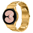 For Samsung Galaxy Watch 6 Quick Release Button Three-bead Stainless Steel Watch Band(Gold) - free shipping - PMC TechLife - Order now!