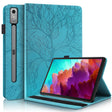 For Lenovo Tab P12 /Xiaoxin Pad Pro 12.7 Life Tree Series Horizontal Flip Leather Tablet Case(Lake Blue) - Lenovo by PMC TechLife | Online Shopping South Africa | PMC TechLife