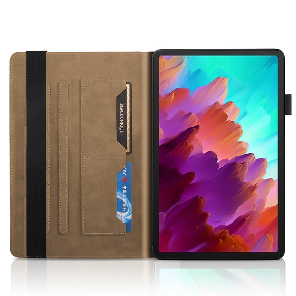 For Lenovo Tab P12 / Xiaoxin Pad Pro 12.7 2023 Life Tree Series Horizontal Flip Leather Tablet Case(Brown)