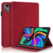 For Lenovo Tab M11 / Xiaoxin Pad 11 2024 Life Tree Series Horizontal Flip Leather Tablet Case(Red)