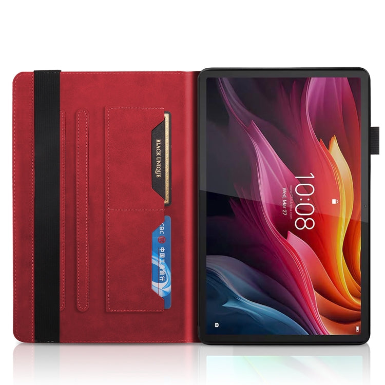 For Lenovo Tab P12 / Xiaoxin Pad Pro 12.7 2025 Life Tree Series Horizontal Flip Leather Tablet Case(Red)