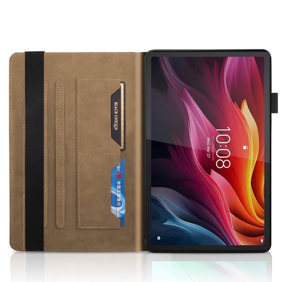 For Lenovo Tab P12 / Xiaoxin Pad Pro 12.7 2025 Life Tree Series Horizontal Flip Leather Tablet Case(Brown)