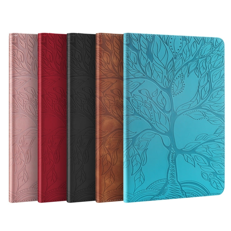 For Lenovo Tab M11 / Xiaoxin Pad 11 2024 Life Tree Series Horizontal Flip Leather Tablet Case(Black)