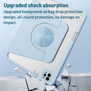 For iPad Air 11 2024 / iPad Pro 11 Detachable Magnetic Rotation Smart Leather Tablet Case(White)