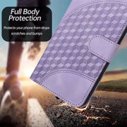For iPhone 16 Pro Max YX0060 Elephant Head Embossed Phone Leather Case with Lanyard(Light Purple)
