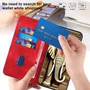 For iPhone 16 YX0060 Elephant Head Embossed Phone Leather Case with Lanyard(Red)