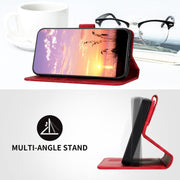 For iPhone 17 YX0060 Elephant Head Embossed Phone Leather Case with Lanyard(Red)