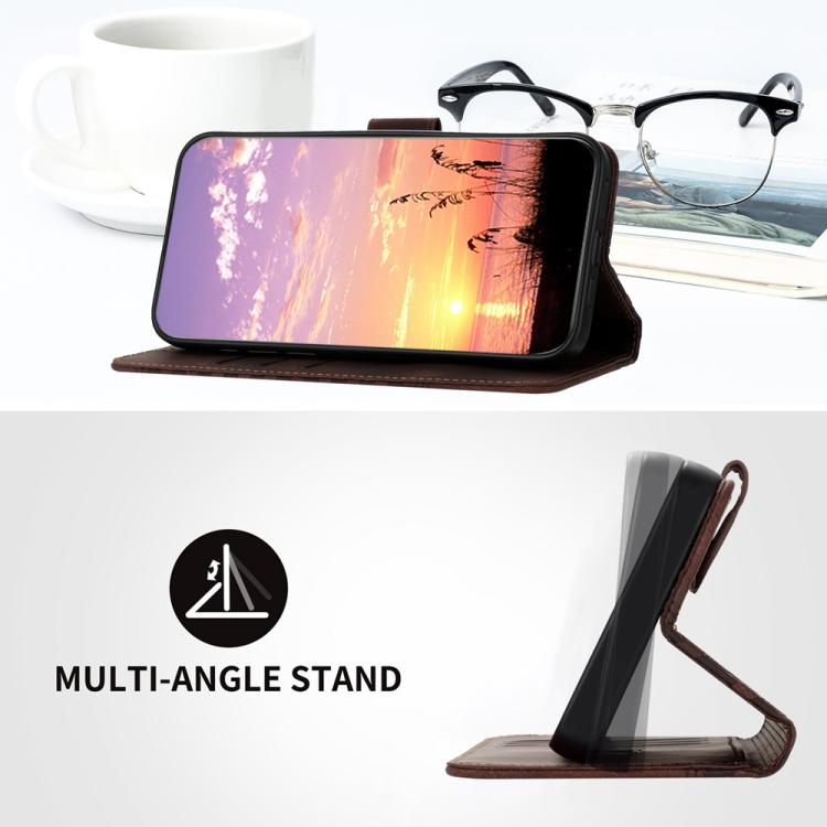 For iPhone 17 YX0060 Elephant Head Embossed Phone Leather Case with Lanyard(Coffee)