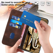 For iPhone 17 YX0060 Elephant Head Embossed Phone Leather Case with Lanyard(Coffee)