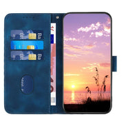 For iPhone 17 Pro Max YX0060 Elephant Head Embossed Phone Leather Case with Lanyard(Royal Blue)