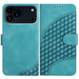 For iPhone 17 Pro Max YX0060 Elephant Head Embossed Phone Leather Case with Lanyard(Light Blue) - free shipping - PMc TechLife - Order now!
