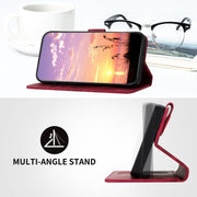 For iPhone 17 Pro YX0060 Elephant Head Embossed Phone Leather Case with Lanyard(Rose Red)