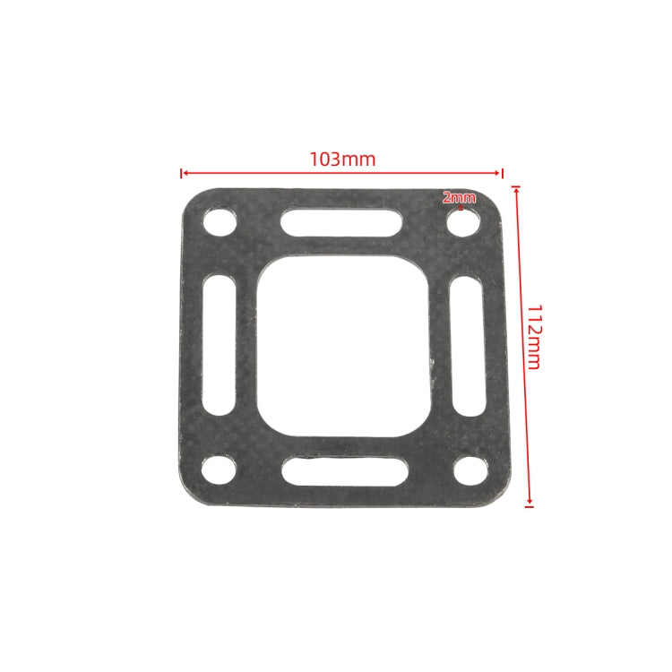 A8504 4pcs / Set Car Exhaust Elbow Gasket for Mercruiser 27-863726(Grey)
