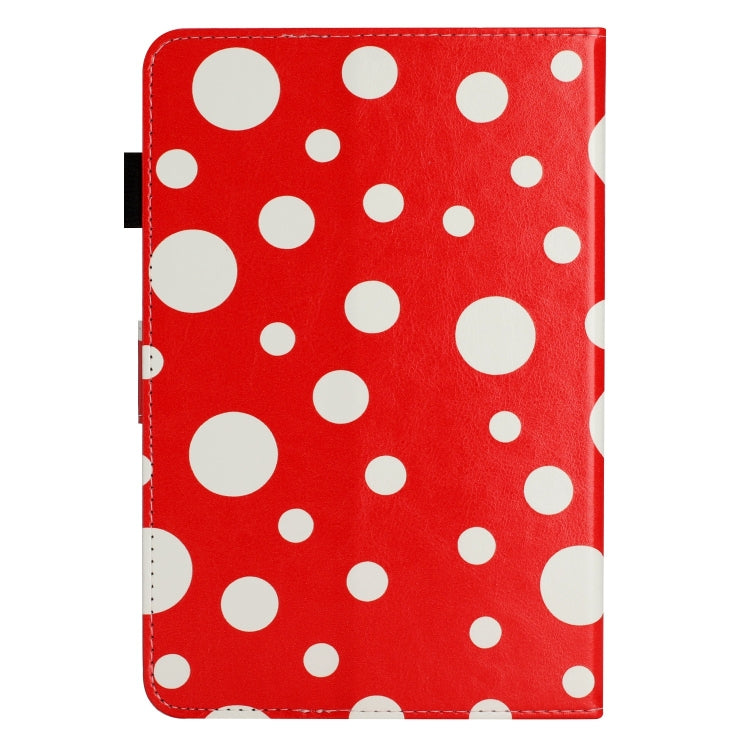 10 inch Dot Pattern Leather Tablet Case(Red White Dot)