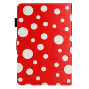 10 inch Dot Pattern Leather Tablet Case(Red White Dot)