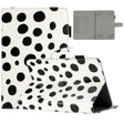 10 inch Dot Pattern Leather Tablet Case(White Black Dot) - 10 - 11 inch by PMC TechLife | Online Shopping South Africa | PMC TechLife | Buy Now Pay Later Mobicred