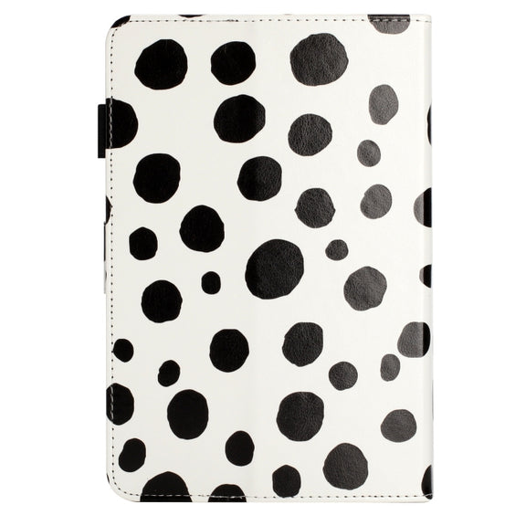10 inch Dot Pattern Leather Tablet Case(White Black Dot)