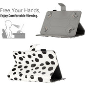 10 inch Dot Pattern Leather Tablet Case(White Black Dot)