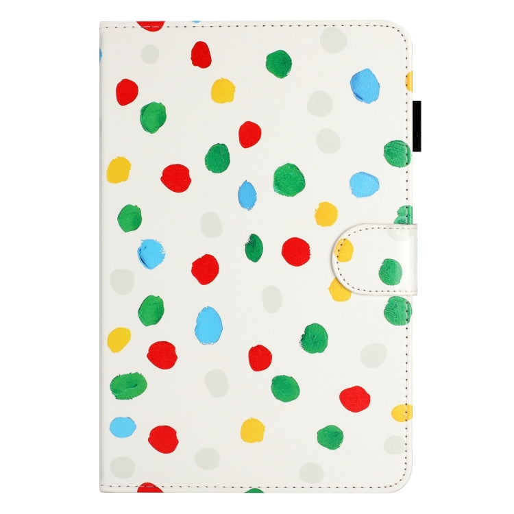 10 inch Dot Pattern Leather Tablet Case(White Colorful Dot)