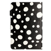 10 inch Dot Pattern Leather Tablet Case(Black White Dot)