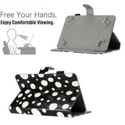 10 inch Dot Pattern Leather Tablet Case(Black White Dot)