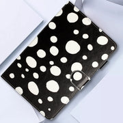10 inch Dot Pattern Leather Tablet Case(Black White Dot)