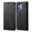 For Motorola Moto G54 Power 5G Denim Texture Flip Leather Phone Case(Black) - free shipping - PMC TechLife - Order now!