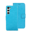 For Samsung Galaxy S24+ 5G idewei Crazy Horse Texture Leather Phone Case(Sky Blue) - free shipping - PMC Jewellery - Order now!
