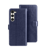For Samsung Galaxy S24+ 5G idewei Crazy Horse Texture Leather Phone Case(Blue)