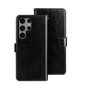 For Samsung Galaxy S24 Ultra 5G idewei Crazy Horse Texture Leather Phone Case(Black)