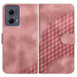 For Motorola Edge 5G 2024 YX0060 Elephant Head Embossed Phone Leather Case with Lanyard(Pink) - Motorola Cases by PMC Jewellery | Online Shopping South Africa | PMC Jewellery | Buy Now Pay Later Mobicred
