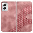 For Motorola Moto G Power 5G 2024 YX0060 Elephant Head Embossed Phone Leather Case with Lanyard(Pink) - Motorola Cases by PMC Jewellery | Online Shopping South Africa | PMC Jewellery | Buy Now Pay Later Mobicred