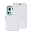For OPPO Reno11 5G Global idewei Crazy Horse Texture Leather Phone Case with Holder(White) - OPPO Cases by idewei | Online Shopping South Africa | PMC Jewellery | Buy Now Pay Later Mobicred
