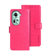 For OPPO Reno11 5G Global idewei Crazy Horse Texture Leather Phone Case with Holder(Rose Red) - free shipping - PMC Jewellery - Order now!