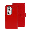 For OPPO Reno11 Pro 5G Global idewei Crazy Horse Texture Leather Phone Case with Holder(Red) - free shipping - PMC Jewellery - Order now!