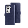 For OPPO Reno11 Pro 5G Global idewei Crazy Horse Texture Leather Phone Case with Holder(Blue) - OPPO Cases by idewei | Online Shopping South Africa | PMC Jewellery | Buy Now Pay Later Mobicred
