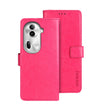 For OPPO Reno11 Pro 5G Global idewei Crazy Horse Texture Leather Phone Case with Holder(Rose Red) - OPPO Cases by idewei | Online Shopping South Africa | PMC Jewellery | Buy Now Pay Later Mobicred