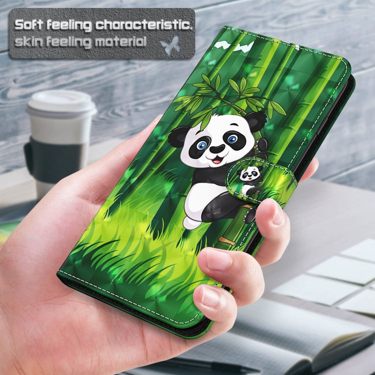For Xiaomi Redmi Note 13 Pro 5G 3D Painting Pattern Flip Leather Phone Case(Bamboo Panda)