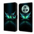 For Honor Magic5 Pro Crystal 3D Shockproof Protective Leather Phone Case(Reflection Dutterfly) - Honor Cases by PMC TechLife | Online Shopping South Africa | PMC TechLife | Buy Now Pay Later Mobicred