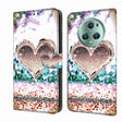 For Honor Magic5 Pro Crystal 3D Shockproof Protective Leather Phone Case(Pink Diamond Heart) - Honor Cases by PMC TechLife | Online Shopping South Africa | PMC TechLife | Buy Now Pay Later Mobicred