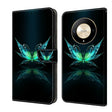For Honor Magic6 Lite Crystal 3D Shockproof Protective Leather Phone Case(Reflection Dutterfly) - Honor Cases by PMC TechLife | Online Shopping South Africa | PMC TechLife | Buy Now Pay Later Mobicred