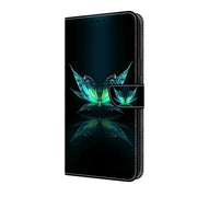 For Honor Magic6 Lite Crystal 3D Shockproof Protective Leather Phone Case(Reflection Dutterfly)