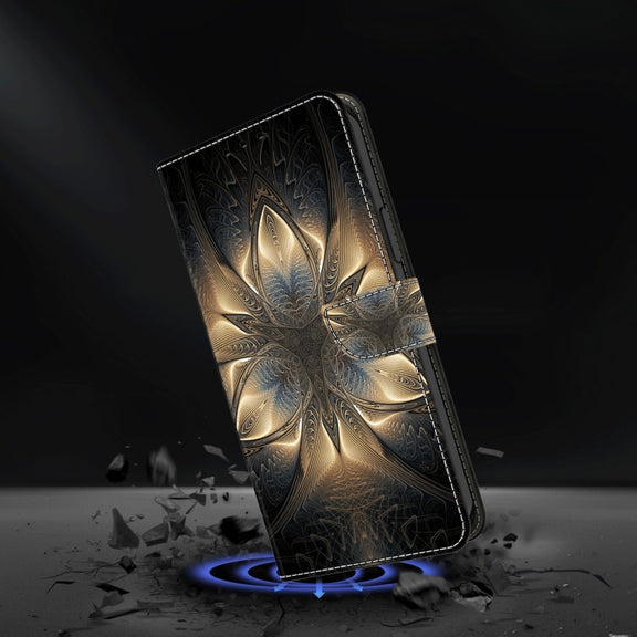 For Honor Magic6 Lite Crystal 3D Shockproof Protective Leather Phone Case(Luminous Building)