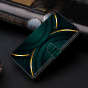 For Honor Magic6 Lite Crystal 3D Shockproof Protective Leather Phone Case(Gold Outline)