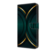 For Honor Magic6 Lite Crystal 3D Shockproof Protective Leather Phone Case(Gold Outline)