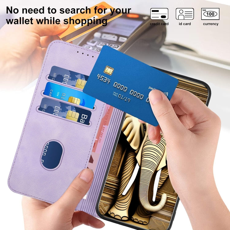 For Google Pixel 9 YX0060 Elephant Head Embossed Phone Leather Case with Lanyard(Light Purple)