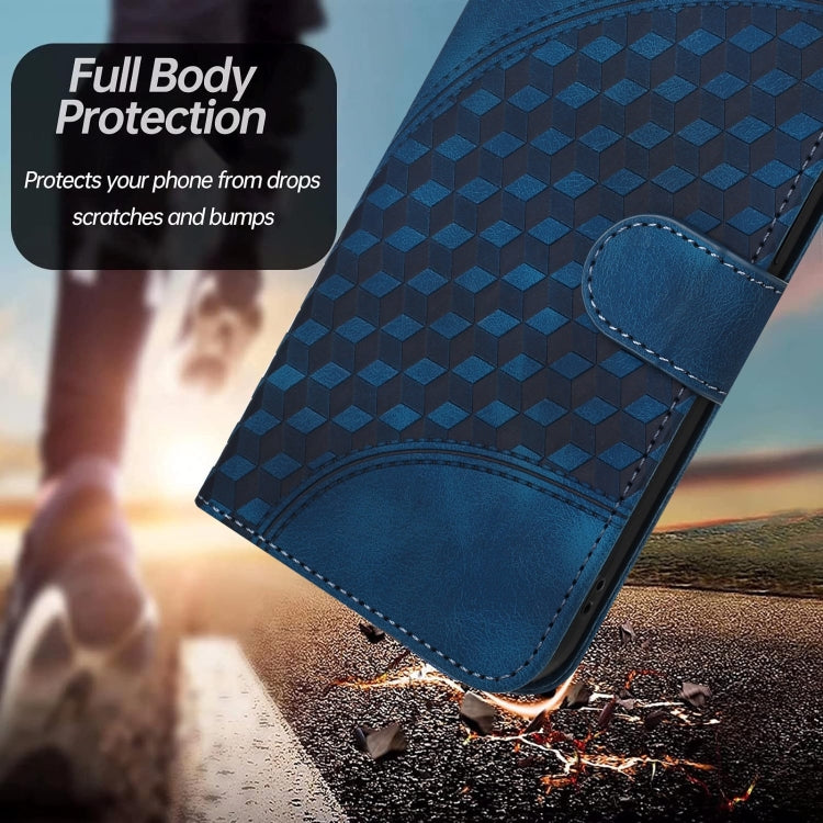 For Google Pixel 9 YX0060 Elephant Head Embossed Phone Leather Case with Lanyard(Royal Blue)