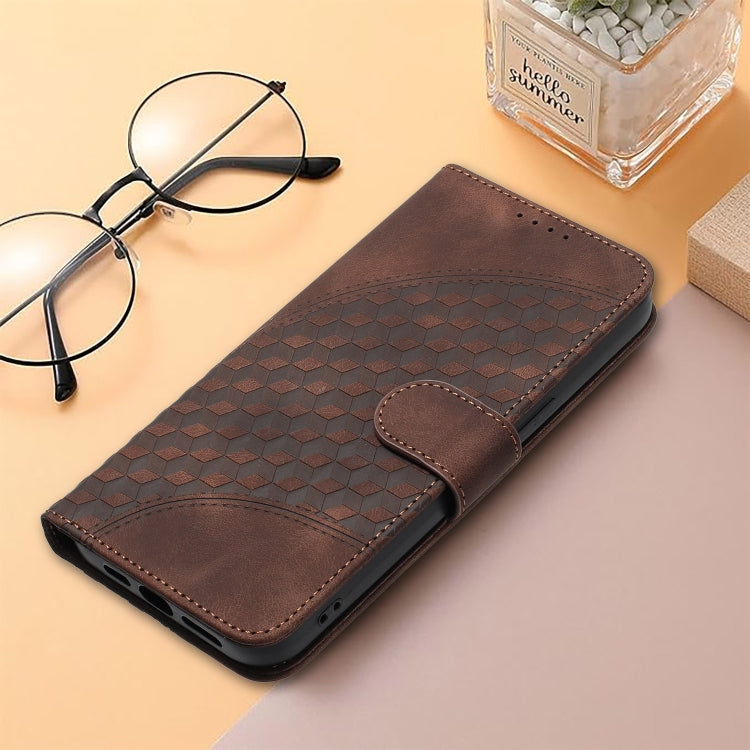 For Google Pixel 9 YX0060 Elephant Head Embossed Phone Leather Case with Lanyard(Coffee)