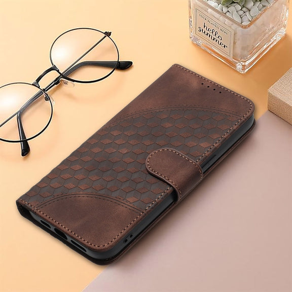 For Google Pixel 9 YX0060 Elephant Head Embossed Phone Leather Case with Lanyard(Coffee)