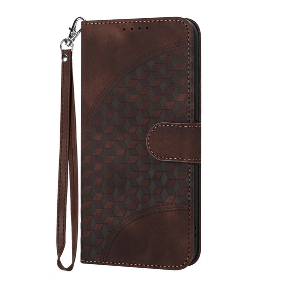For Google Pixel 9 YX0060 Elephant Head Embossed Phone Leather Case with Lanyard(Coffee)